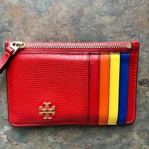 Tory Burch Top-Zip Card Case